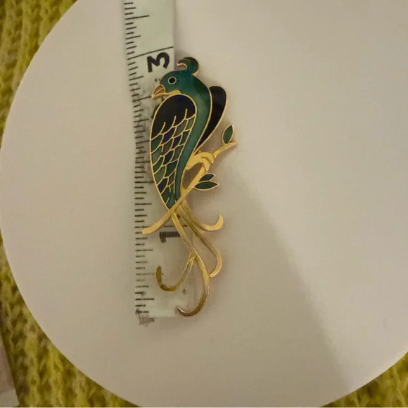 Valentino Women’s Brooches Enameled Bird Brooch | Boho Vintage Brooches - Picture 7 of 11
